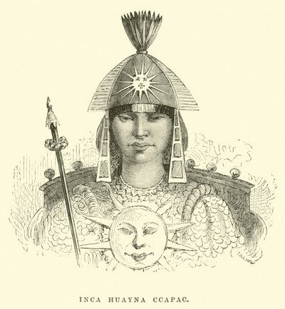 Inca Huayna Ccapac by Edouard Riou
