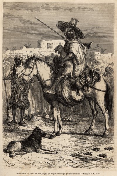 Portrait of an Arab Merchant in Tlemcen by Edouard Riou
