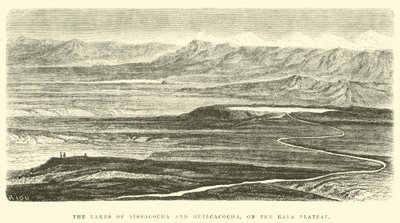 The Lakes of Sissacocha and Huilcacocha, on the Raya Plateau by Edouard Riou