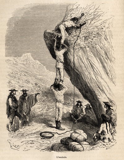 The Ascent of the Peaks of the Andes by the Marcoy Expedition by Edouard Riou