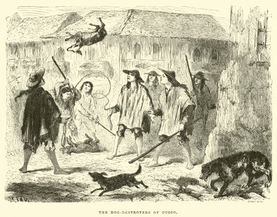 The Dog-Destroyers of Cuzco by Edouard Riou