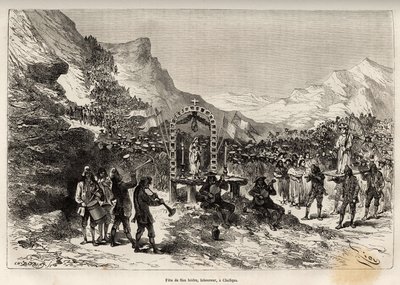 The Feast of San Isidro in Challqui by Edouard Riou