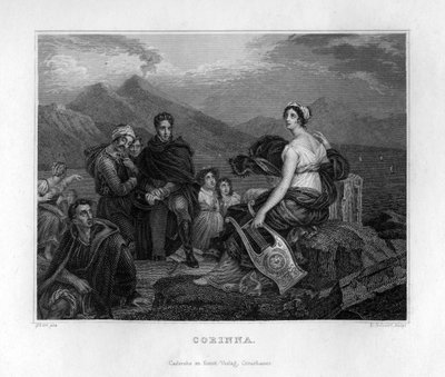 Corinna, ancient Greek poet by Edouard Schuler