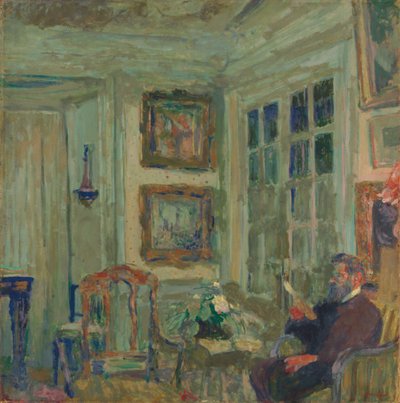 Arthur Fontaine Reading by Edouard Vuillard