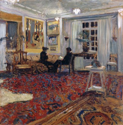 Chat at the Fontaines: Mr and Mrs Arthur Fontaine, 1904 by Edouard Vuillard