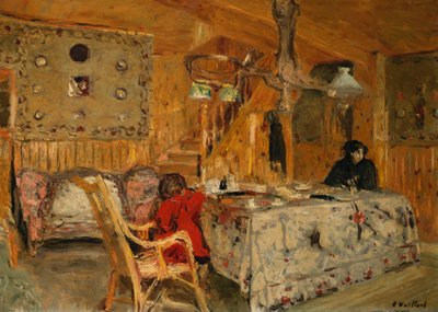 Denise Natanson and Marcelle Aron at the Summer House, Villerville, Normandy by Edouard Vuillard