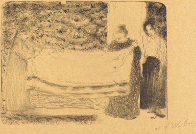 Folding the Linen, 1893 by Edouard Vuillard