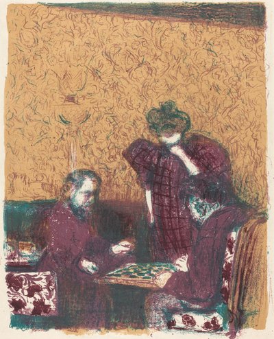 Game of Checkers, 1897-1898 published 1899 by Edouard Vuillard