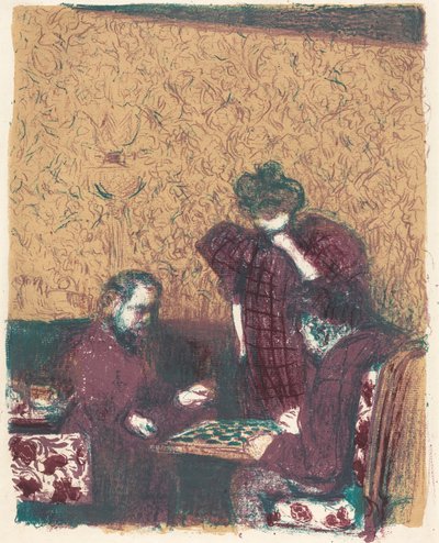 Game of Checkers, 1897-1898 published 1899 by Edouard Vuillard