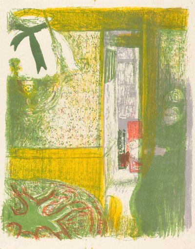 Interior with Hanging Lamp by Edouard Vuillard