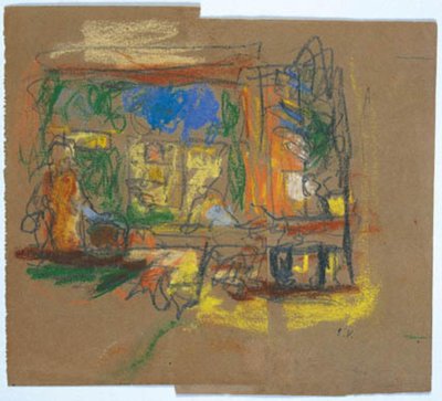 View Through a Window into a Room by Edouard Vuillard