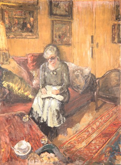 Madame Hessel in the Boudoir, Rue de Naples by Edouard Vuillard