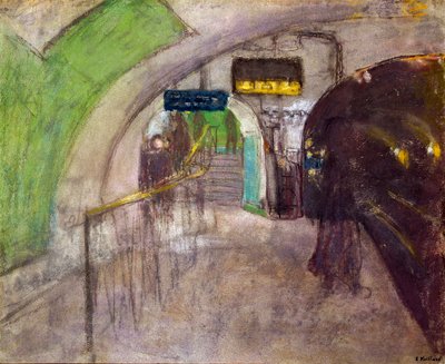 Metro Station View of the Docks in the Underground by Edouard Vuillard
