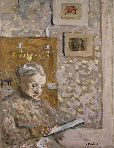 Mme Vuillard with a Tapestry by Edouard Vuillard