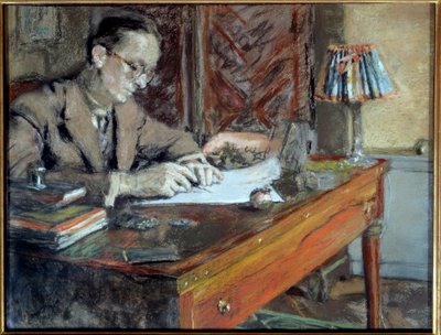 Portrait of Jean Giraudoux, French Writer, 20th Century by Edouard Vuillard