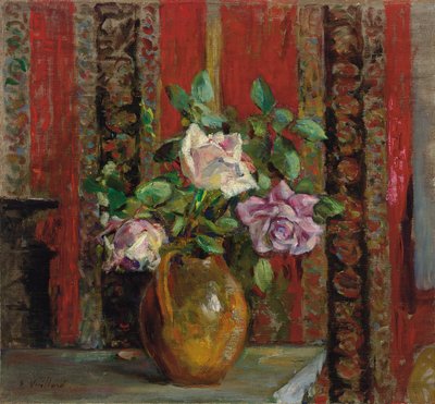 Roses in a Pitcher by Edouard Vuillard