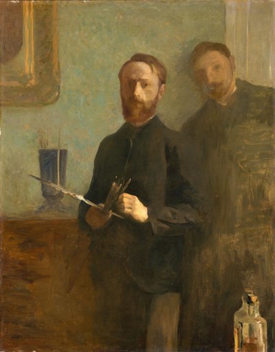Self-Portrait with Waroquy by Edouard Vuillard