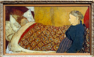 The Lullaby (A Grandmother Sings a Lullaby or Tells a Story to a Child to Sleep) by Edouard Vuillard