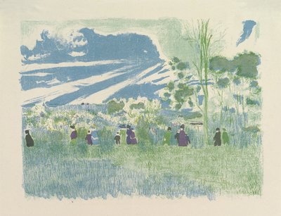 Across the Fields, from the Series Landscapes and Interiors by Edouard Vuillard