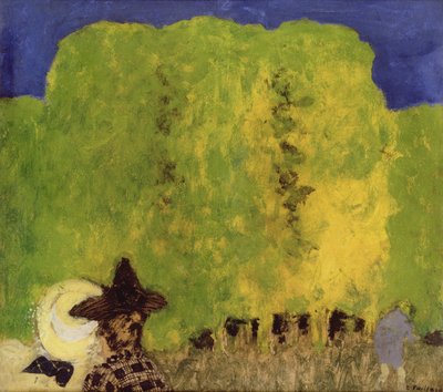 Two Women in a Landscape by Edouard Vuillard