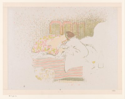 Woman with Child on Bed by Edouard Vuillard