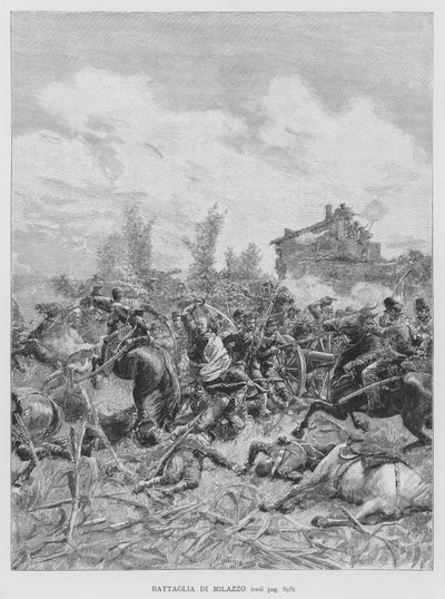 Battle of Milazzo by Edouardo Matania