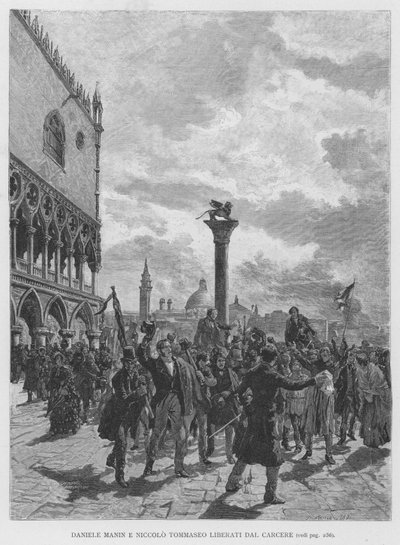 Daniele Manin and Niccolo Tommaseo Freed from Prison by Edouardo Matania