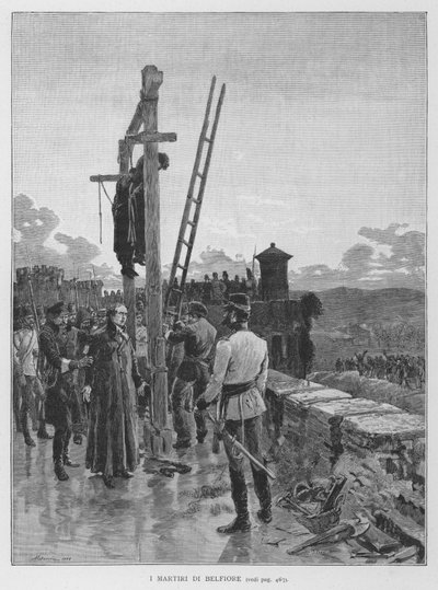 The Martyrs of Belfiore by Edouardo Matania