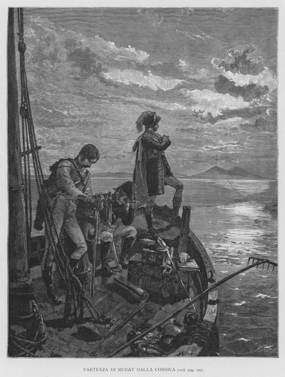 Departure of Murat from Corsica by Edouardo Matania