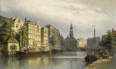 The Singel, Amsterdam, Looking Towards the Mint by Eduard Alexander Hilverdink