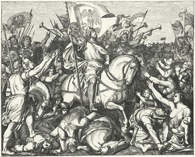 Henry the Fowler, King of East Francia, After His Victory Over the Magyars at the Battle of Riade, 933 by Eduard Bendemann