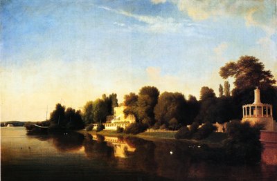 The Shore of Glienicke Park by Eduard Gaertner