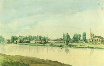 The Borsig Works in Moabit by Eduard Gaertner