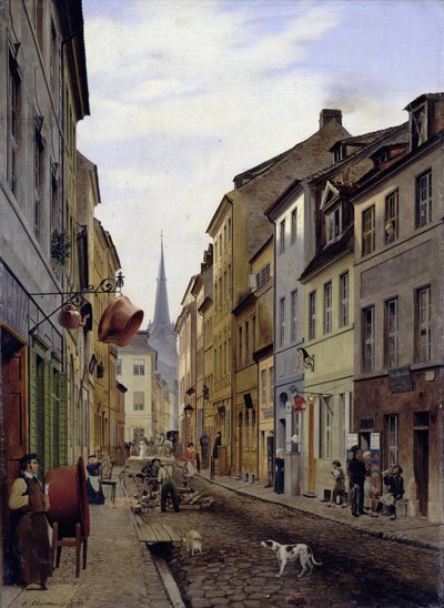 Parochial Street in Berlin by Eduard Gaertner