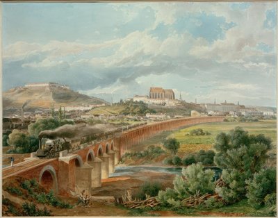 Railway Viaduct (Viaduct of the Brno Branch Line of the Emperor Ferdinand Northern Railway) by Eduard Gurk