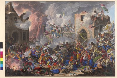 The Winning Reconquest of Buda on 2nd September 1686 by the Hungary by Eduard Gurk