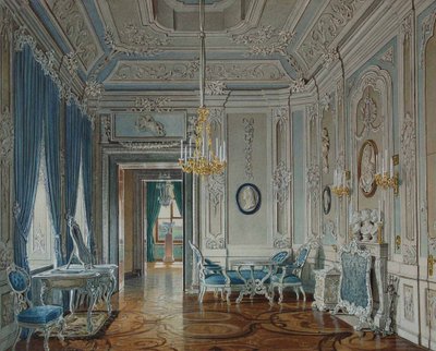 Dressing Room of the Empress Maria Feodorovna at the Gatchina Palace by Eduard Hau