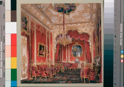 Interiors of the Winter Palace: The Boudoir of Empress Maria Alexandrovna by Eduard Hau