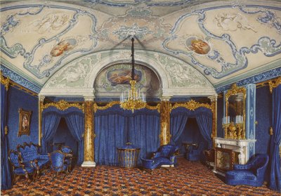 Interiors of the Winter Palace. The Fourth Reserved Apartment. A Bedroom by Eduard Hau