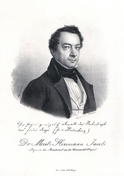 Portrait of Moritz Hermann von Jacobi by Eduard Hau