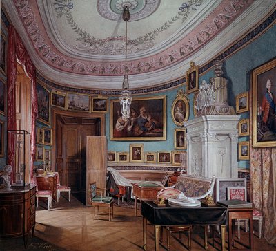 View of the Room of Paul I at Gatchina by Eduard Hau