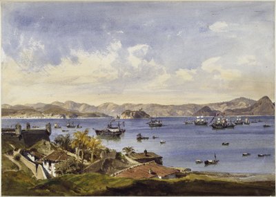 Bay of Rio de Janeiro by Eduard Hildebrandt