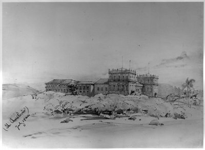 The São Cristóvão Palace, Rio de Janeiro by Eduard Hildebrandt