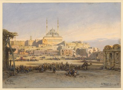 The Citadel of Cairo by Eduard Hildebrandt