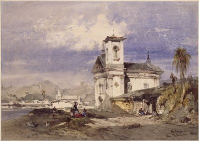 Church of St. Luzia, Rio de Janeiro by Eduard Hildebrandt