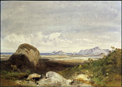 Coastal Landscape by Eduard Hildebrandt