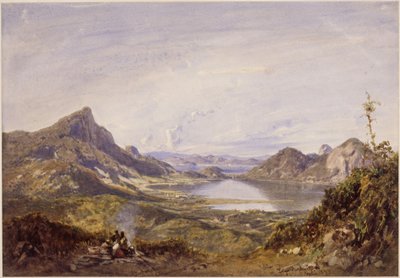 Lagoa Rodrigo de Freitas, Rio de Janeiro by Eduard Hildebrandt