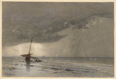 Storm on the Coast of Ceylon by Eduard Hildebrandt