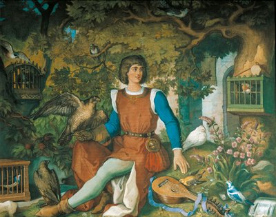 Portrait of Walther von der Vogelweide, from the Tannhauser Saga by Eduard Ille