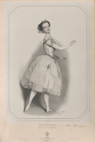Portrait of the ballerina Marie Taglioni as Satanella, 1853 by Eduard Kaiser